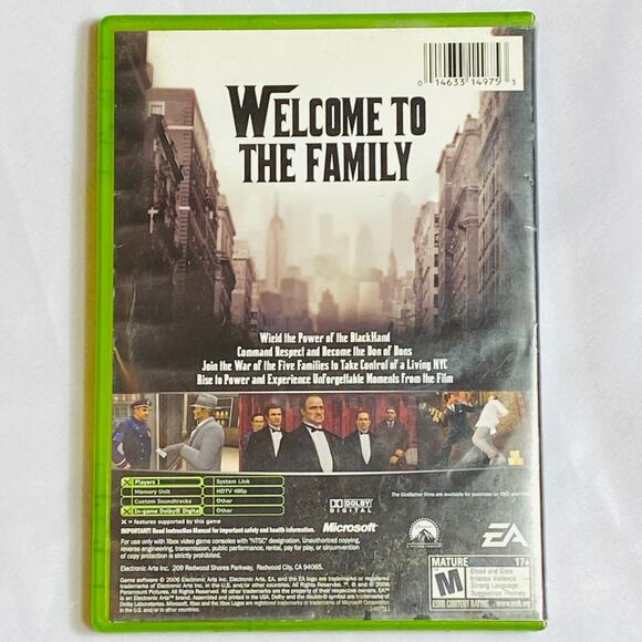 The Godfather: The Game - Microsoft Xbox 2006 Disk and Case Only Vintage - Picture 2 of 5